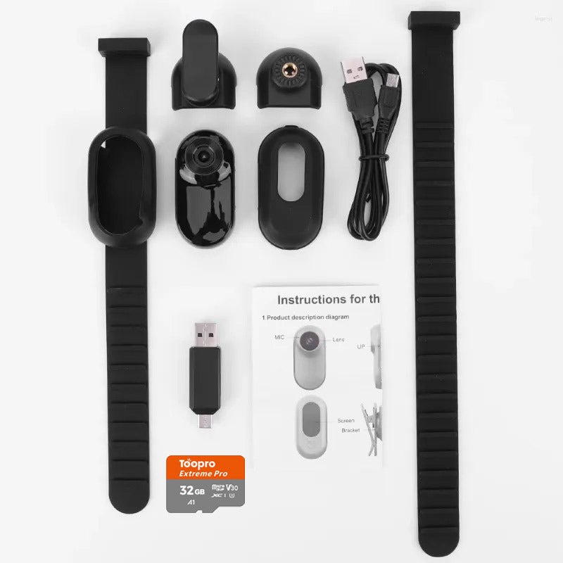 Pet Camera Thumb Camera Cat View Camera Motion Dv Riding Recorder Hd Magnetic - Image 1